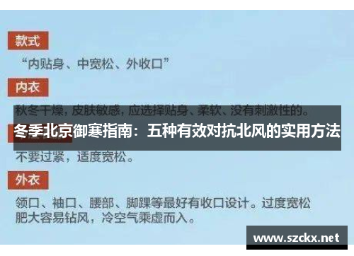 冬季北京御寒指南：五种有效对抗北风的实用方法